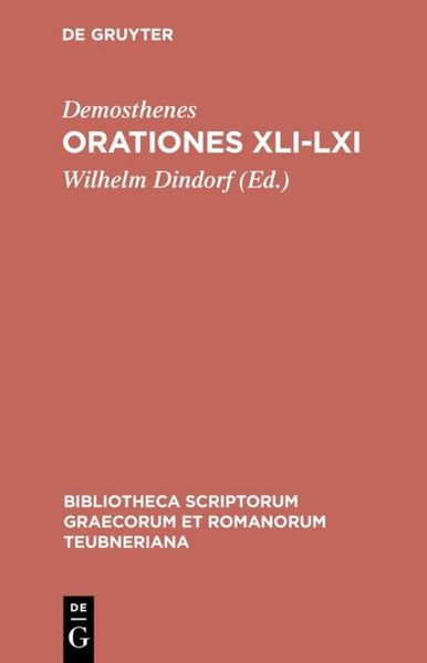 Produktbild: Orationes XLI-LXI