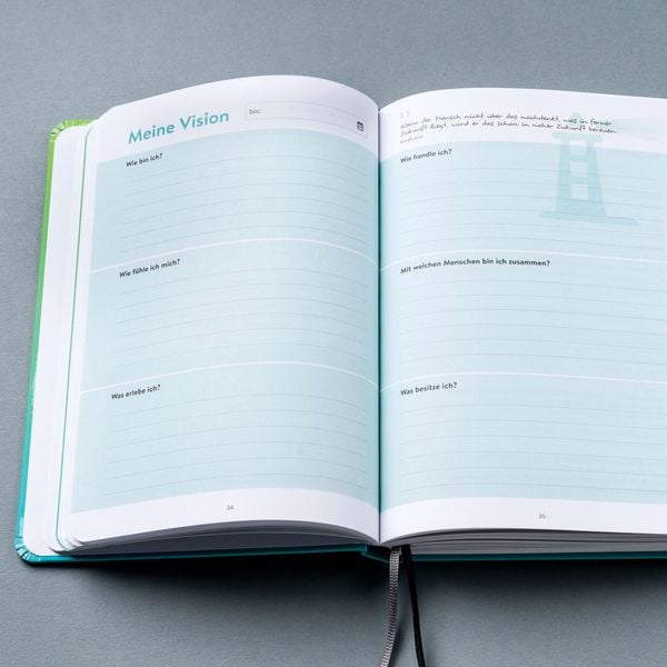 Produktbild: DRANBLEIBEN Erfolgsjournal, Fresh Green