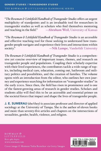 Produktbild: Rowman & Littlefield Handbook of Transgender Studies