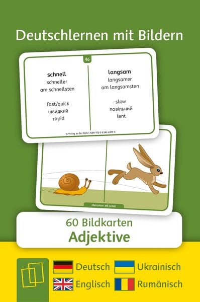 Produktbild: Adjektive - Deutsch, Englisch, Ukrainisch und Rum&auml;nisch