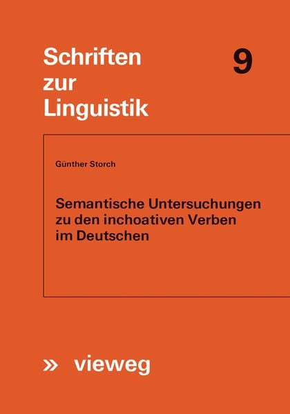Produktbild: Semantische Untersuchungen zu den inchoativen Verben im Deutschen
