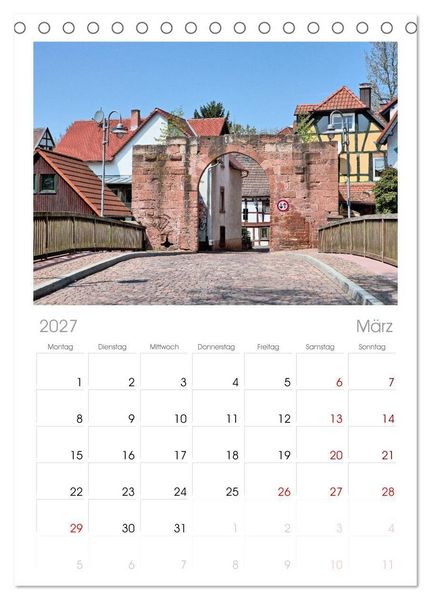 Produktbild: Tischplaner 2027 - Gelnhausen Stadt (A5 Tischkalender zum Aufstellen) CALVENDO