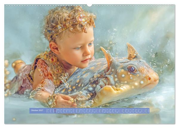 Produktbild: Als ich von einer Wasserkreatur tr&auml;umte - Fantasiewerke (hochwertiger Premium Wandkalender 2027 DIN A2 quer), Kunstdruck in Hochglanz