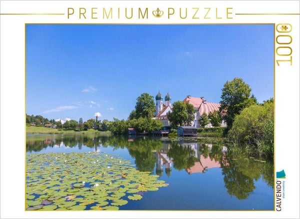 CALVENDO Puzzle Kloster Seeon | 1000 Teile Lege-Größe 64x48cm Foto-Puzzle für glückliche Stunden