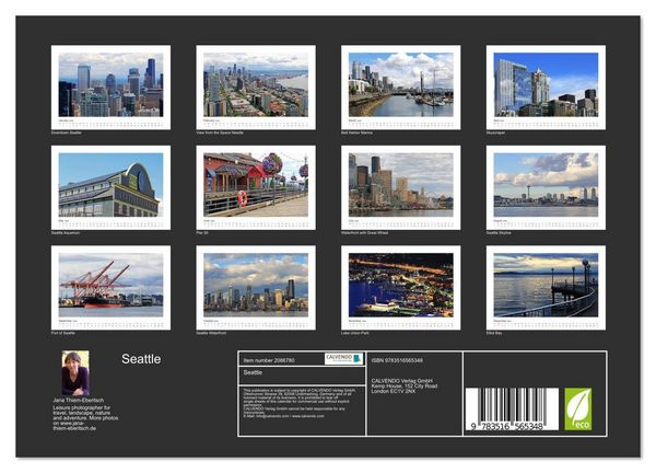 Produktbild: Seattle (Wall Calendar 2026 DIN A4 landscape), CALVENDO 12 Month Wall Calendar