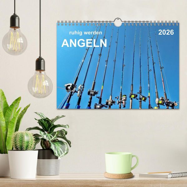 Produktbild: Ruhig werden - Angeln (Wandkalender 2026 DIN A4 quer), CALVENDO Monatskalender