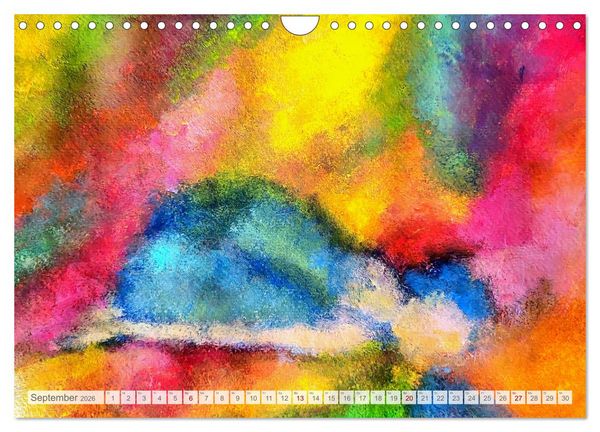 Produktbild: Yin Yoga Art - K&uuml;nstlerische Darstellung von Yin Yoga Asanas (Wandkalender 2026 DIN A4 quer), CALVENDO Monatskalender