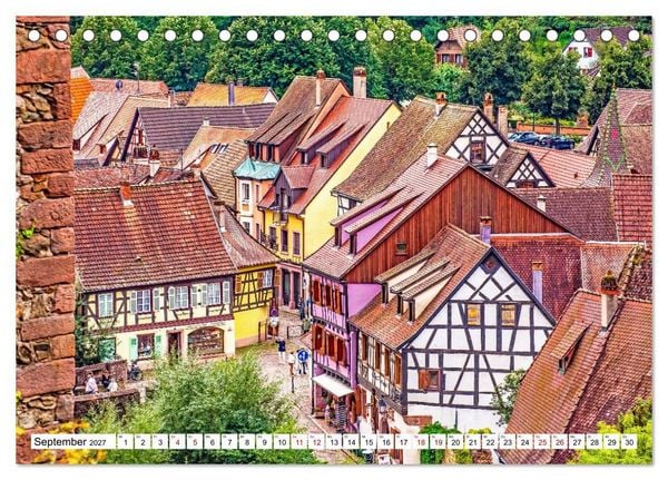 Produktbild: Im Elsass - Eine bunte Vielfalt zum verlieben (Tischkalender 2027 DIN A5 quer), CALVENDO Monatskalender