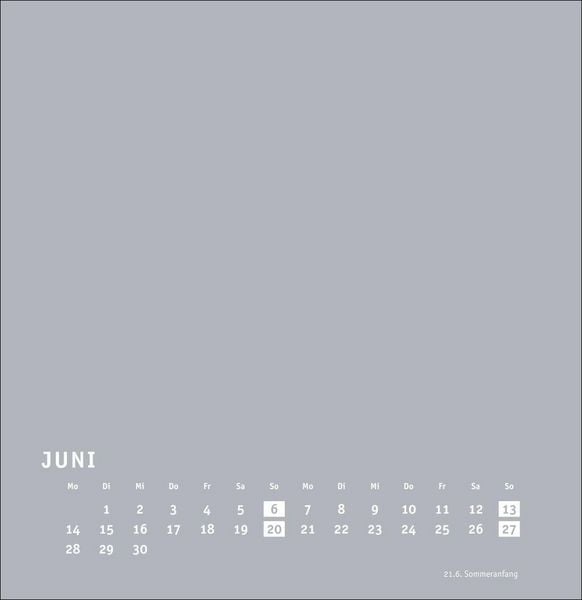 Produktbild: Premium-Bastelkalender silbergrau gro&szlig; 2027