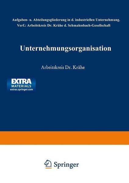 Produktbild: Unternehmungsorganisation