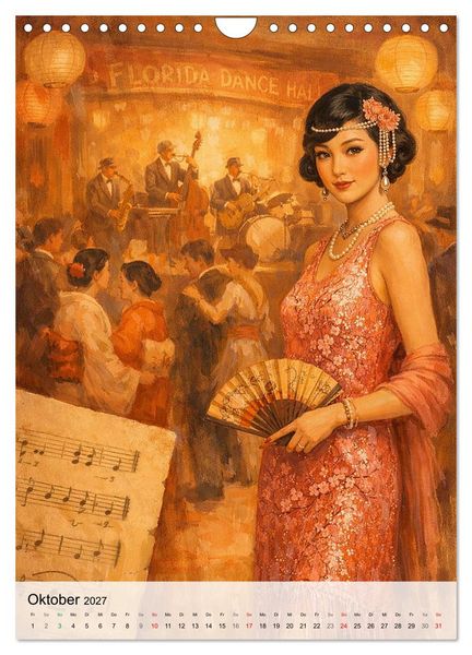 Produktbild: Jazz & Glamour Weltreise (Wandkalender 2027 DIN A4 hoch), CALVENDO Monatskalender