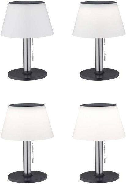 Produktbild: Paulmann 94309 Solar-Tischlampe 0.8W Warmwei&szlig; Edelstahl