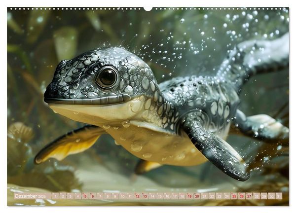 Produktbild: Dino-Babys (Wandkalender 2026 DIN A2 quer), CALVENDO Monatskalender