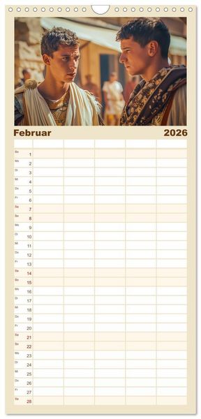 Produktbild: Familienplaner 2026 - Im Schatten des Kolosseums mit 5 Spalten (Wandkalender, 21 x 45 cm) CALVENDO