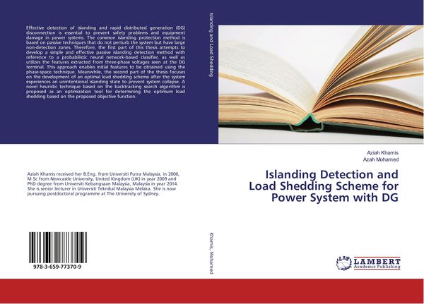 Produktbild: Islanding Detection and Load Shedding Scheme for Power System with DG