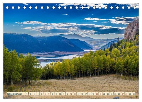 Produktbild: Wyoming, South Dakota Colorado (Tischkalender 2027 DIN A5 quer), CALVENDO Monatskalender