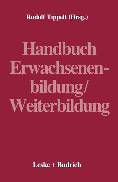 Produktbild: Handbuch Erwachsenenbildung/Weiterbildung