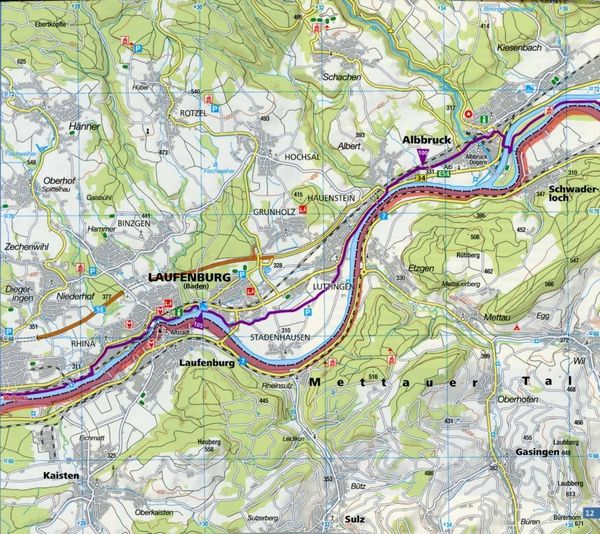 Produktbild: KOMPASS Fahrrad-Tourenkarte S&uuml;dschwarzwald-Radweg 1:50.000