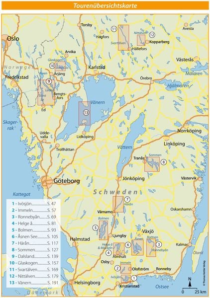 Produktbild: Kanu Kompass Südschweden