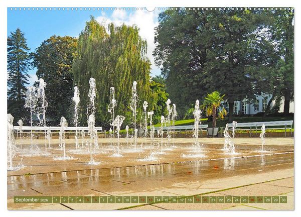 Produktbild: Bad Nenndorf, Kurpark-Impressionen (hochwertiger Premium Wandkalender 2026 DIN A2 quer), Kunstdruck in Hochglanz