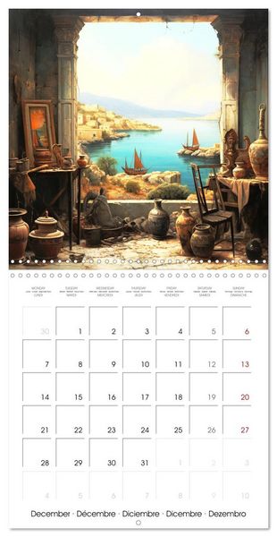 Produktbild: Scenes of Ancient Greece (Wall Calendar 2026 12 &times; 12 Inch) CALVENDO 12 Month Wall Calendar