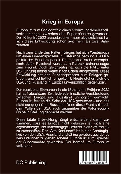 Produktbild: Krieg in Europa - Unser schlimmster Albtraum