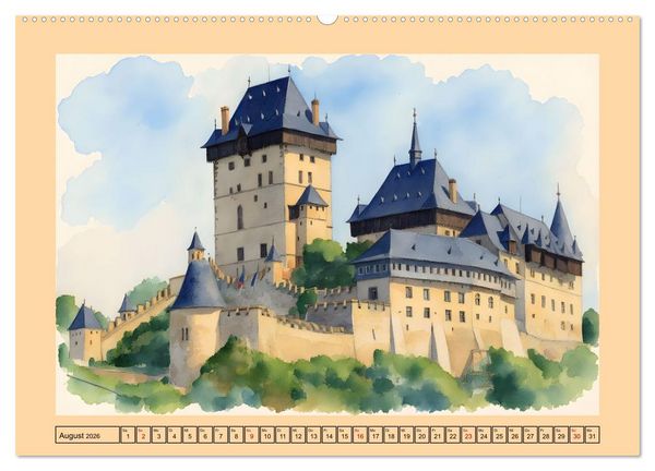 Produktbild: Tschechien - Kultur und Natur (Wandkalender 2026 DIN A2 quer), CALVENDO Monatskalender