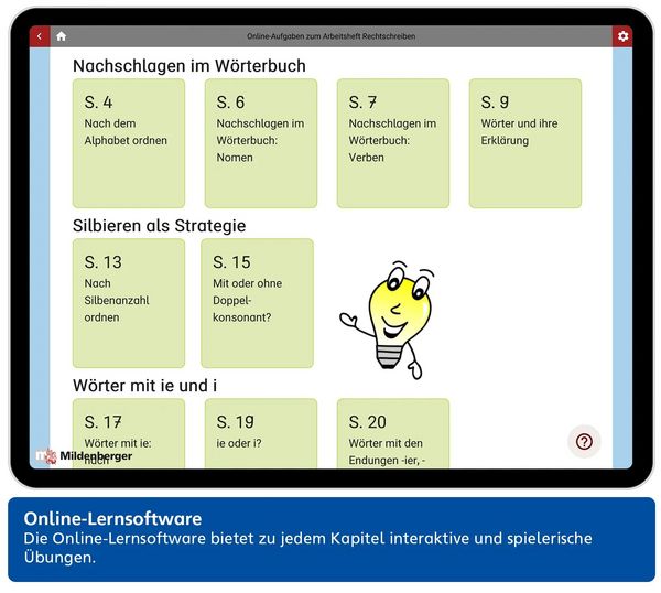 Produktbild: Das W&ouml;rterbuch f&uuml;r die Sekundarstufe &ndash; Arbeitsheft Rechtschreiben