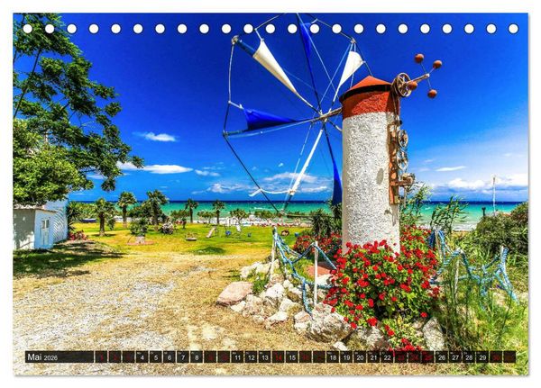 Produktbild: Idyllisches Rhodos (Tischkalender 2026 DIN A5 quer), CALVENDO Monatskalender