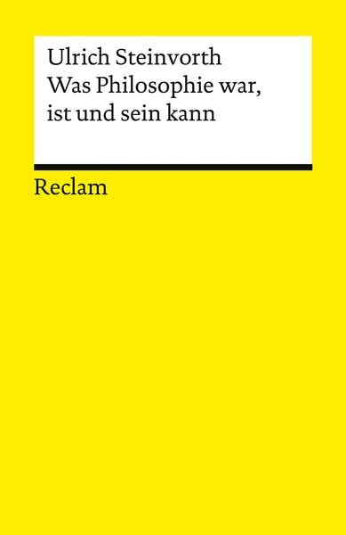 Produktbild: Was Philosophie war, ist und sein kann