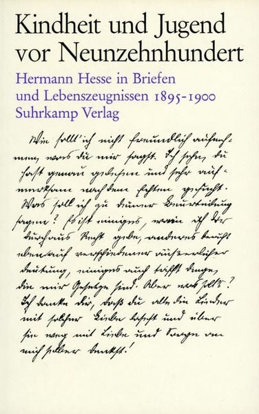 Produktbild: Kindheit und Jugend vor Neunzehnhundert