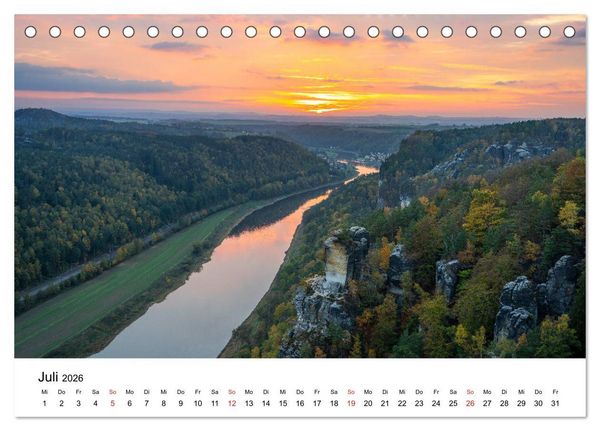Produktbild: Deutschlands Landschaften - Vom Meer bis zu den Alpen (Tischkalender 2026 DIN A5 quer), CALVENDO Monatskalender
