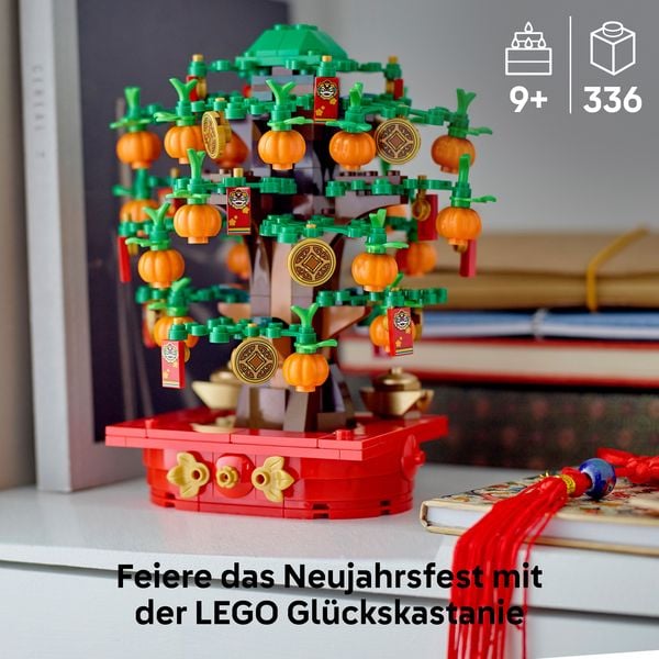 LEGO Glückskastanie, Bauset für Kinder, Mondneujahrsgeschenk 40648