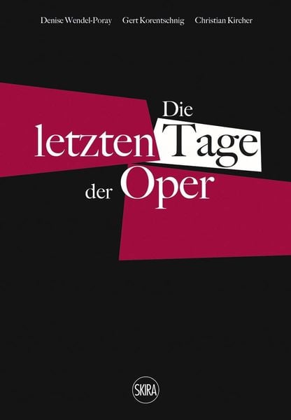 Produktbild: Die letzten Tage der Oper (German edition)