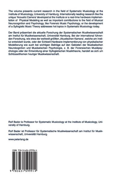 Produktbild: Musical Acoustics, Neurocognition and Psychology of Music - Musikalische Akustik, Neurokognition und Musikpsychologie