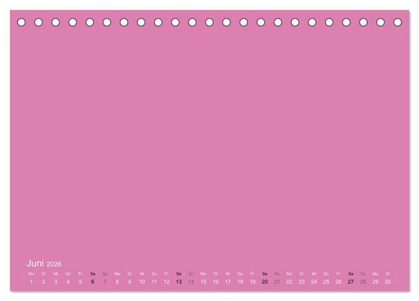 Produktbild: Bastelkalender - Pink (Tischkalender 2026 DIN A5 quer), CALVENDO Monatskalender