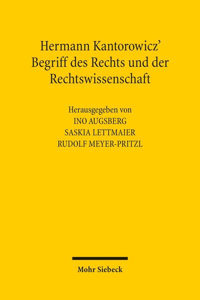 Produktbild: Hermann Kantorowicz' Begriff des Rechts und der Rechtswissenschaft