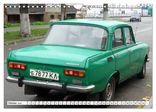 Produktbild: Sowjet-Mobile - Oldtimer der UdSSR (Wandkalender 2026 DIN A4 quer), CALVENDO Monatskalender