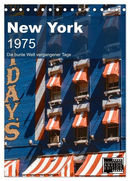 Produktbild: New York 1975 (Tischkalender 2026 DIN A5 hoch), CALVENDO Monatskalender