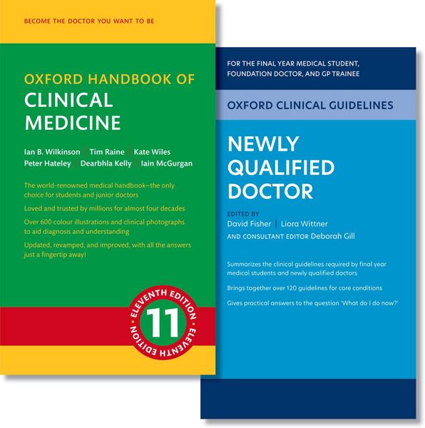 Produktbild: Oxford Clinical Guidelines: Newly Qualified Doctor and Oxford Handbook of Clinical Medicine Pack