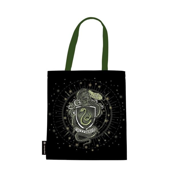 Produktbild: Slytherin Tote (Black) Canvas Bag by Paperblanks (Harry Potter Collection)