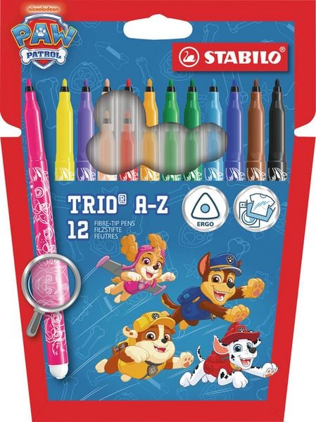 Produktbild: Fasermaler TrioA-Z PawPatr. 12