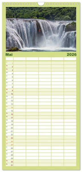 Produktbild: Familienplaner 2026 - Faszination Bosnien-Herzegowina mit 5 Spalten (Wandkalender, 21 x 45 cm) CALVENDO