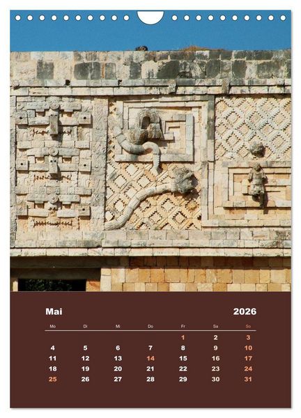 Produktbild: Klassisches Mexiko (Wandkalender 2026 DIN A4 hoch), CALVENDO Monatskalender