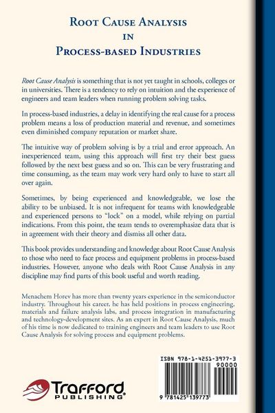 Produktbild: Root Cause Analysis in Process-Based Industries