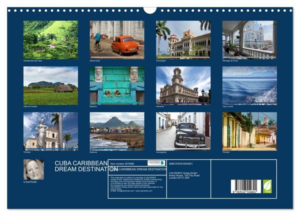 Produktbild: CUBA CARIBBEAN DREAM DESTINATION (Wall Calendar 2026 DIN A3 landscape), CALVENDO 12 Month Wall Calendar