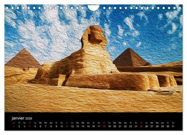 Produktbild: L'&Eacute;GYPTE EN COULEURS (Calendrier mural 2026 DIN A4 vertical), CALVENDO calendrier mensuel