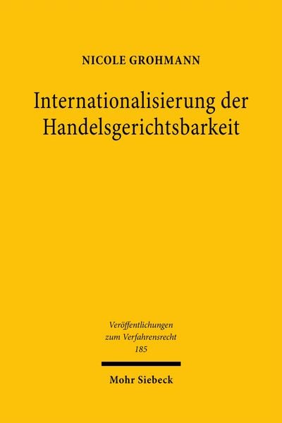 Produktbild: Internationalisierung der Handelsgerichtsbarkeit