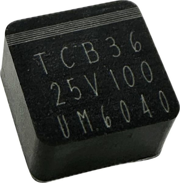 TRU COMPONENTS Elektrolyt-Kondensator SMD 0604 100 μF 25 V 20 % (L x B x H) 6.5 x 6.5 x 4.0 mm 1 St.