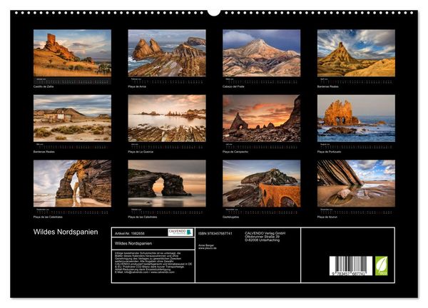 Produktbild: Wildes Nordspanien (hochwertiger Premium Wandkalender 2026 DIN A2 quer), Kunstdruck in Hochglanz